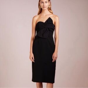 Club Monaco Black Strapless Dress with Bow